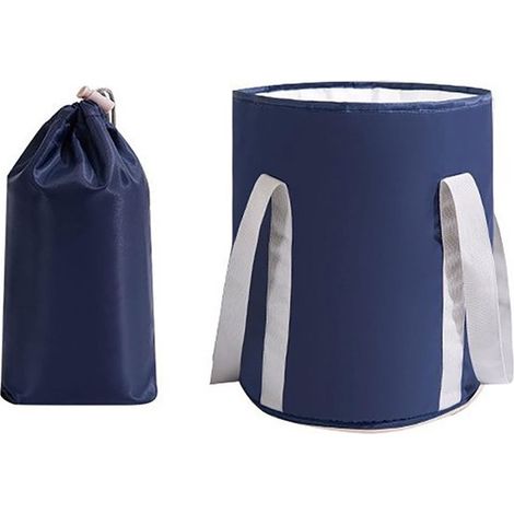 Secchio pieghevole per pediluvio - Vaschetta portatile da viaggio per pediluvio, 30 x 36 cm, ideale per casa e campeggio. (1/5)