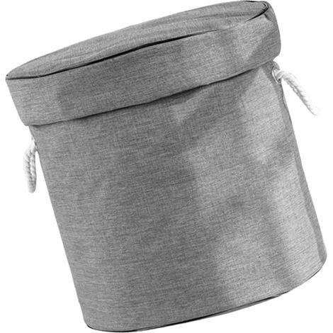 Sac de rangement pour jouets, tapis de jeu, petites briques, blocs, conteneur de rangement, fournitures ménagères, gris, taille L (environ 550 g/19,4 oz) (1/5)