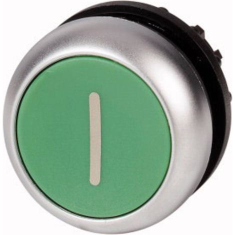 Unità M22-DR-G-X1, pulsante piatto verde, antiritorno (1/2)