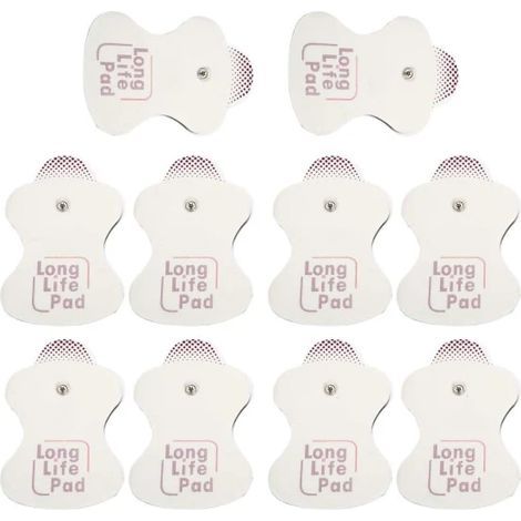 Lot de 10 électrodes pour appareils de massage Omron, électrodes longue durée, 10 électrodes par paquet (1/5)