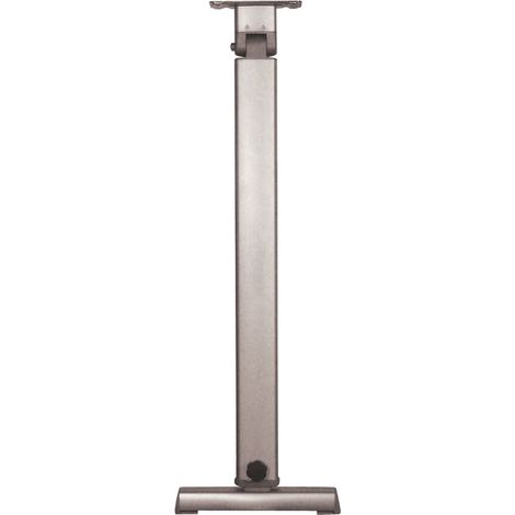 Pied de table basculant aluminium : coulissant gris