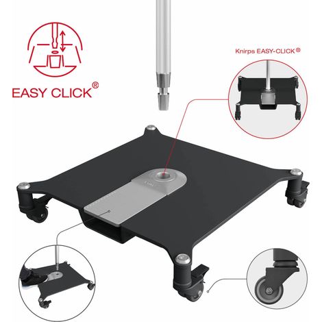 KNIRPS EASY-CLICK® SOCKEL 50 kg Schirmständer Rollsockel Sonnenschirmständer 85999 (1/5)