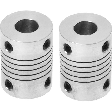 Accouplement à poutre hélicoïdale à joint 8 mm à 8 mm pour arbre moteur (2 pièces) D18L25 (1/4)