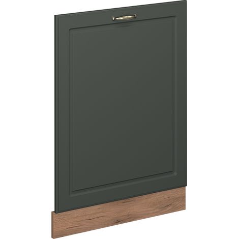 Panel frontal del lavavajillas Fame-Line, Verde dorado Casa de campo, 60 cm sin encimera, Vicco