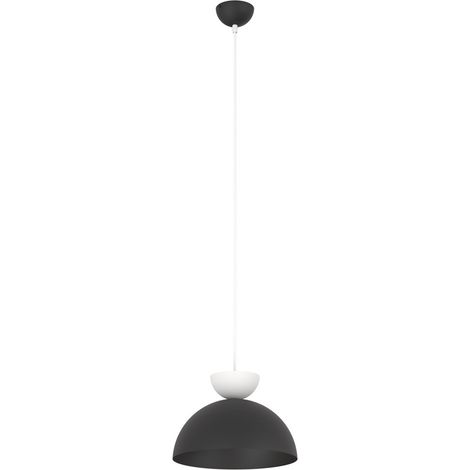 Lampadario Minimal Mulciber Acciaio Nero Bianco 1 Luce Gx53 (1/5)