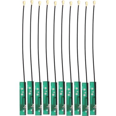 Interne WiFi-Antenne 2,4G 5,8G Dualband 3dBi, 10 Stück, IPEX-Anschluss, für drahtlose Überwachung und Videoüberwachung. (1/5)