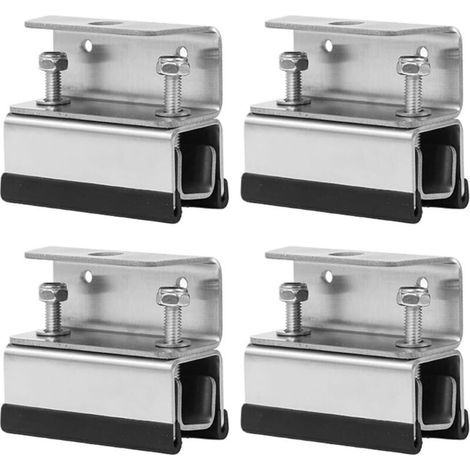 Kit de fixation en 4 pièces pour galerie de toit de fourgonnette, support de type champignon, galerie de toit en acier inoxydable 304 pour ProMaster, Boxer, Jumper, Ducato et Movano (1/4)