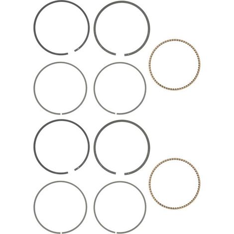 Lot 2 segments piston – générateur essence – compatible 168F – 5.5 / 6.5 HP – pièces rechange (1/5)