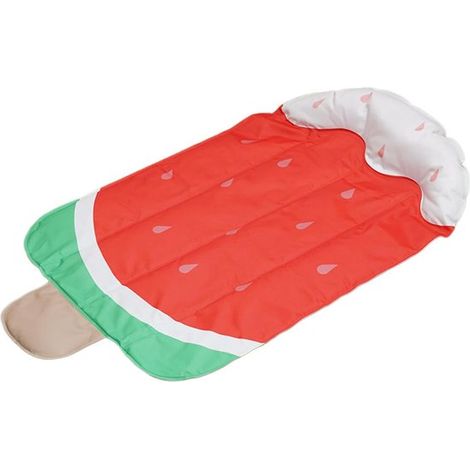 Tappetino rinfrescante per cani - Cuscino di ghiaccio per animali domestici - Impermeabile - Portatile - Cuccia estiva - Antiscivolo - Lavabile - Fantasia anguria - Per uso interno e in canile (1/5)