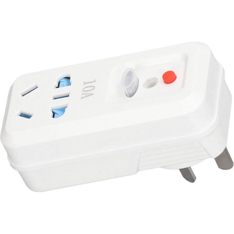 Adaptateur Prise AU 220V 10A Disjoncteur Protection Fuite Prise de Courant Convertisseur avec Dispositif de Sécurité (1/5)