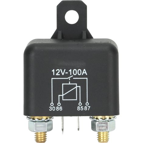 Solénoïde de relais de démarreur 4 broches 12V 100A NO pour tondeuse à gazon, tracteur de jardin, voiturette de golf