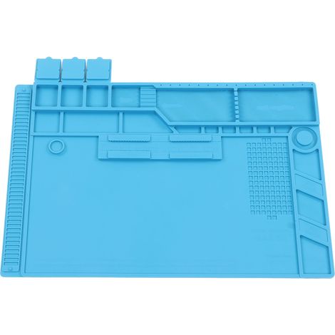 Tapis de Table Silicone S-170 Amélioré, Résistant Haute Température, Station de Soudage Pistolet à Air Chaud, Réparation Électronique Industrielle, Protection Thermique pour Carte PCB (1/5)