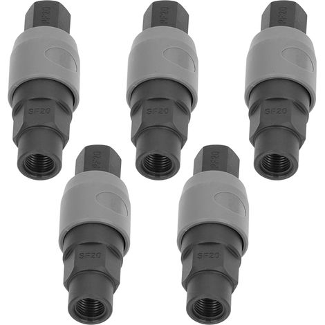 jeux de raccords pneumatiques, coupleurs d'air, connecteurs rapides de type C, filetage femelle autobloquant (SF+PF20) (1/5)