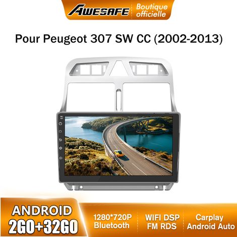 AWESAFE Autoradio Android 13 pour Peugeot 307 307CC 307SW (2002-2013) 2Go+32Go 9'' Écran Tactile Carplay Android Auto GPS WiFi (1/5)
