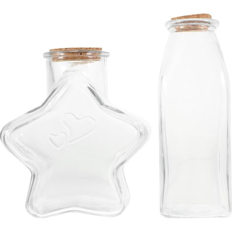 petits bocaux en verre en forme d étoile origami avec (1/5)