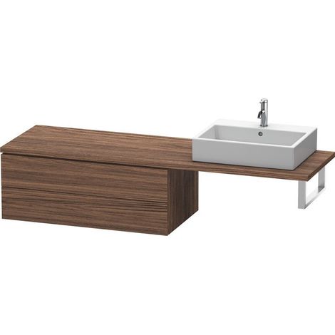Consolle bassa L-CUBE 1020x547x400mm noce scuro