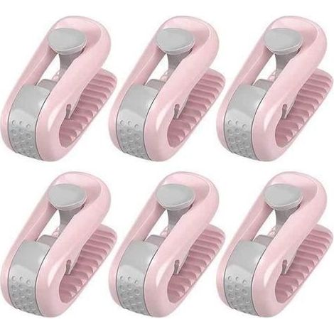 Couette Clips Antidérapants - Non spécifié - 6 pièces - Rose - Synthétique - Lavable (1/4)
