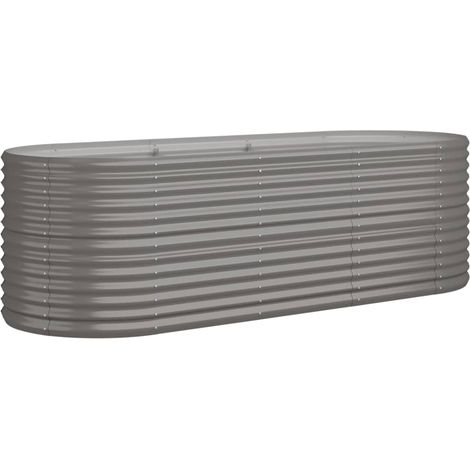 Maison Exclusive - Hochbeet Verzinkter Stahl 224x80x68 cm Grau