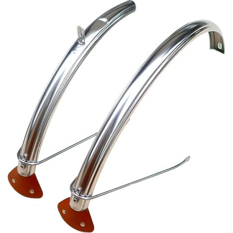 2X Garde-Boue de vélo décoratifs - Pièces de Rechange faciles à Installer - Protection Anti-éclaboussures Robuste et Professionnelle, avec Bavette