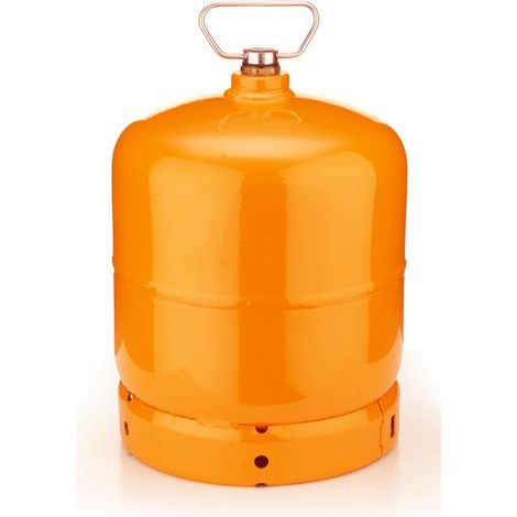 Marvin Bombola Gas Ricaricabile da Campeggio Barca Vuota per Butano (UN1965) Tappo con Maniglia Portatile Uscita Valvola M16X1,5 F Bombola 3Kg (1/4)