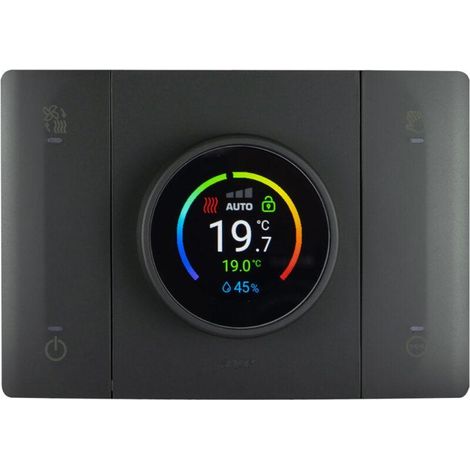Cronotermostato Smart connesso T44 rileva umidità Grigio Ave 445CRT-W