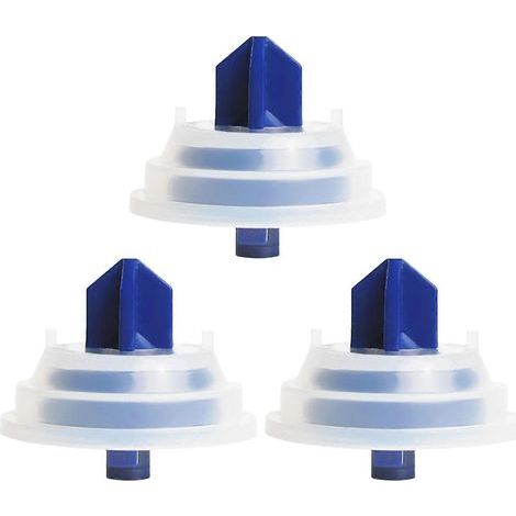 Lot de 3 soupapes à flotteur pour réservoir de WC avec joint à membrane et garniture d'arrivée d'eau. Accessoires de salle de bain. M9908 (1/5)