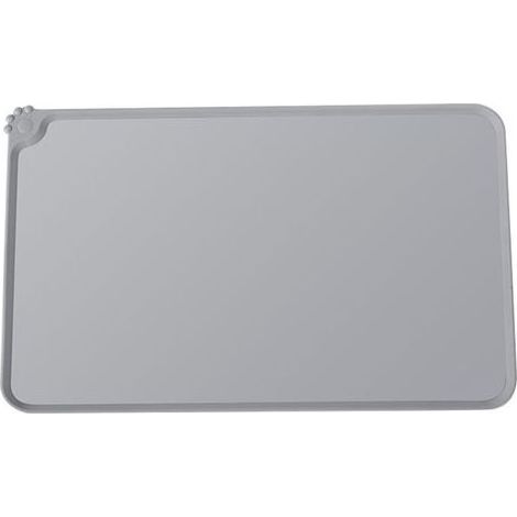 Pair Tapis d'alimentation imperméables pour animaux de compagnie avec rebords hauts – pour chiens, chats et autres (1/2)