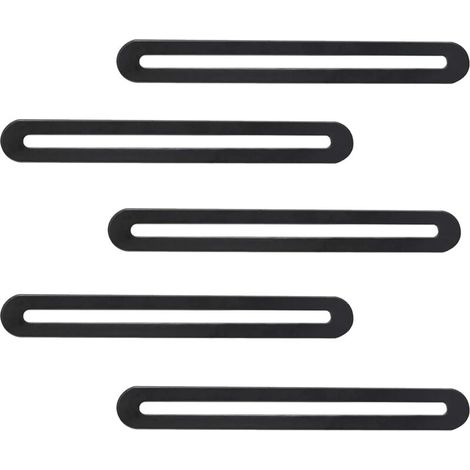 5 Pieces Perforated Plate Adjustable Flat Connectors Stainless Steel Metal Reinforcing Plate for Repairing and Fixing Wood, Furniture