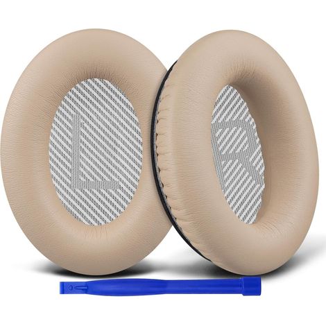 2 Coussinets pour Casque , Cuir Protéiné Souple, Mousse Haute Densité, Remplacement Oreillette