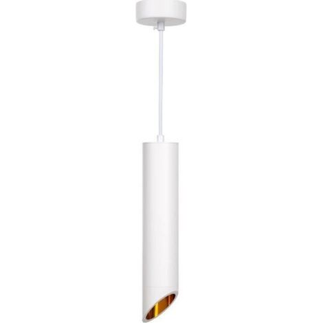 Suspension Luminaire Biseautée GU10 IP20 30cm Blanc / Or - SILAMP (1/2)