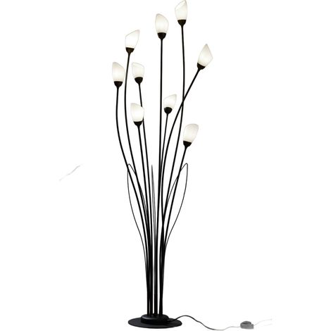 Lampada da terra GLORIOSA nera opaca 160cm 9xG9 Jupiter (1/5)