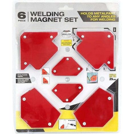 Support De Soudage Magnétique - Acier - Pour Fixation Angle Intérieur Tuyaux - 6 Pièces (1/5)