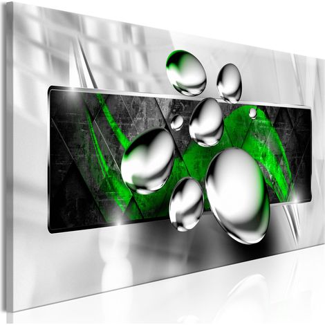 Quadro - Shiny Stones (1 Part) Narrow Green - 150x50 (1/4)
