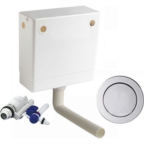 Macdee Pneu Compact Pneumatic Concealed WC Toilet Cistern Single CPL41CP-AG (1/3)