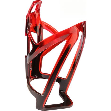 Flaschenhalter für Rennräder mit Farbverlauf, ultraleichter Flaschenhalter für Mountainbikes, Fahrradzubehör, schwarz und rot.