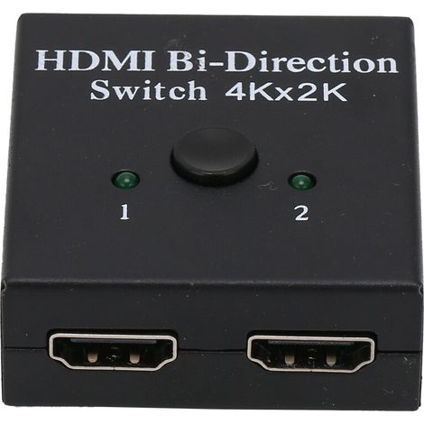 Un conmutador HDMI bidireccional, el compañero ideal para tus necesidades de juegos y entretenimiento, compatible con audio 4K Ultra HD y HD, plug and play.