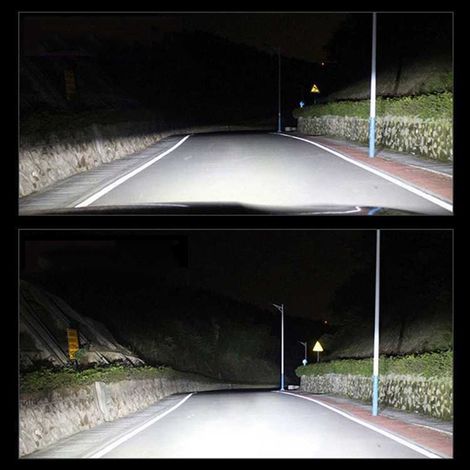 Ampoules de phares de voiture LED ultra-lumineuses de remplacement avec protection contre les courts-circuits, mini lampes automobiles H1 (1/3)