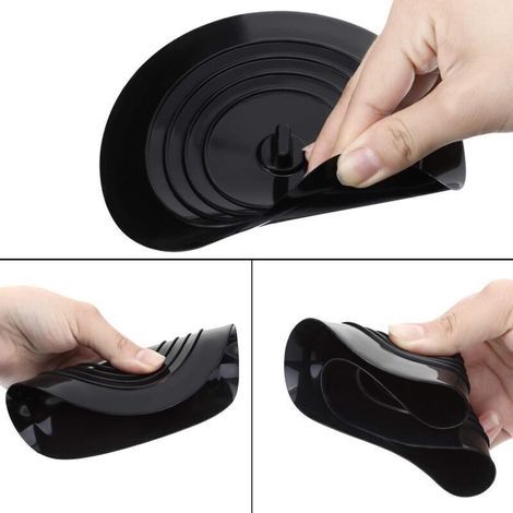 Bouchon Anti-Odeur en Silicone Noir Épaissi 15 cm pour Évier Siphon de Sol Cuisine Salle de Bain Buanderie (1/5)