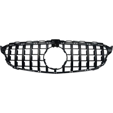 Rejilla del parachoques delantero, estilo Panamericana GT, fácil instalación, negro brillante. (1/2)