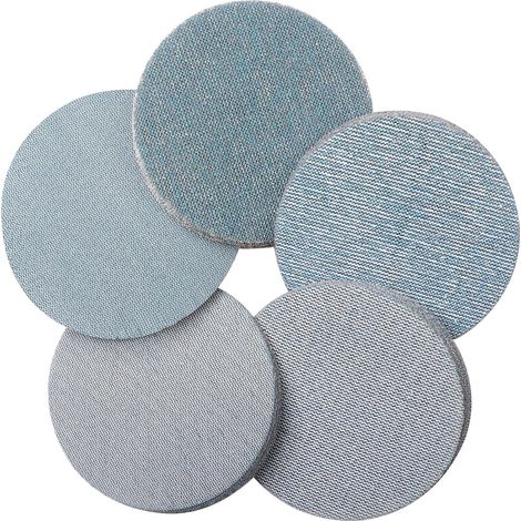 Disques Abrasifs 125 mm, 50 Pièces Filet Céramique Crochet et Boucle, Grain 60/80/120/180/240 Pour Meulage et Polissage du Bois et Métal (1/5)
