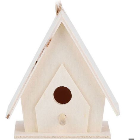 Maison D Oiseau - Bois Naturel - Pour Jardin Extérieur Ou Balcon - 4 Pièces (1/5)