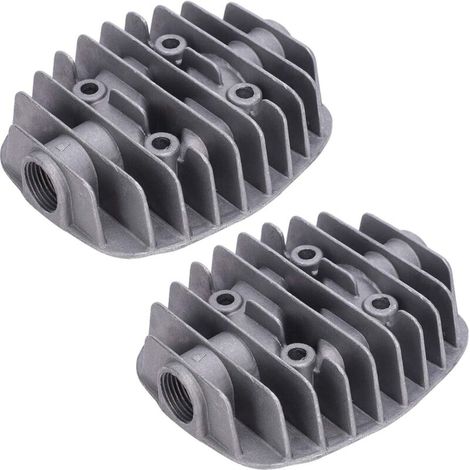 piezas de cabezal de cilindro para compresor de aire, cilindro de aire doble pequeño de aluminio de 2,5P/3P/5P/6P - (1/5)