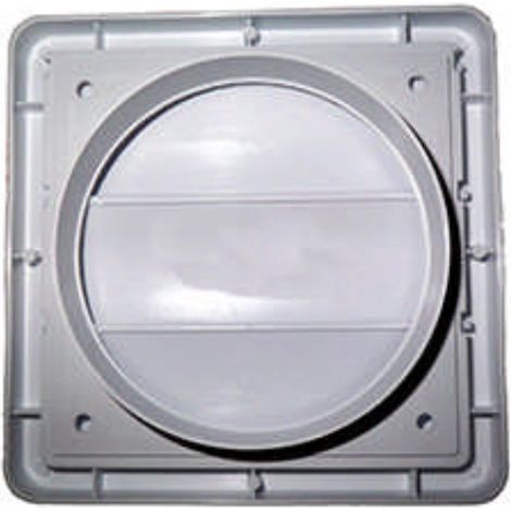 Griglia Mista Tonda e Diritta PVC Bianco 100mm 110x55110102-550