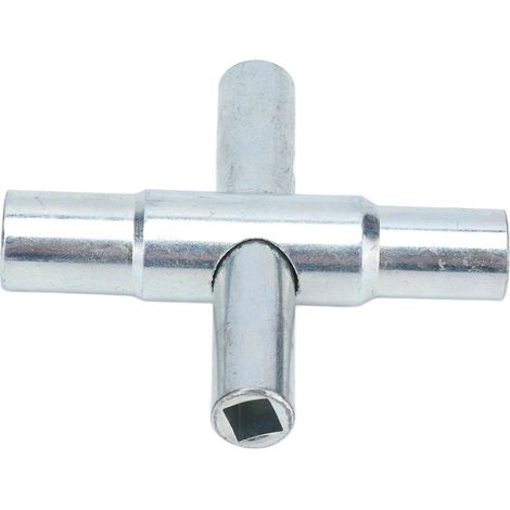 Clé à robinet 4 voies 4 en 1, outil de clé en croix pour robinet de salle de bain (1/5)