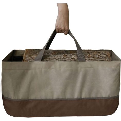 Porte-bûches de bois de chauffage, sac de transport durable pour bois de chauffage, sac fourre-tout de grande capacité, pour le transport du bois