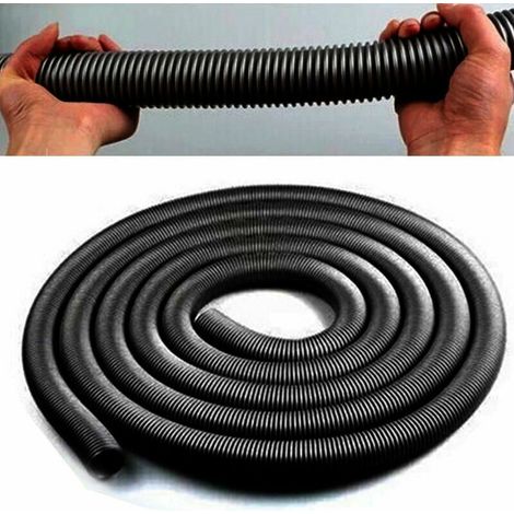 Meter Staubsaugerschlauch, 32 mm flexibler Staubsaugerschlauch, Schwarz, Einheitsgröße