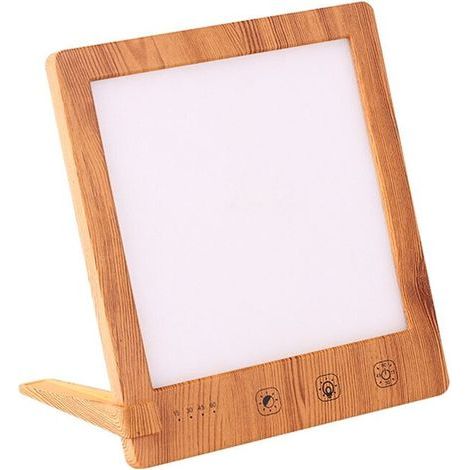 Lampe de Bureau Fluorescente 10 000 Lux, Lampe de Chevet, Sans UV, LED, Lumière Du Soleil Simulée, Commande Tactile avec Support (1/4)