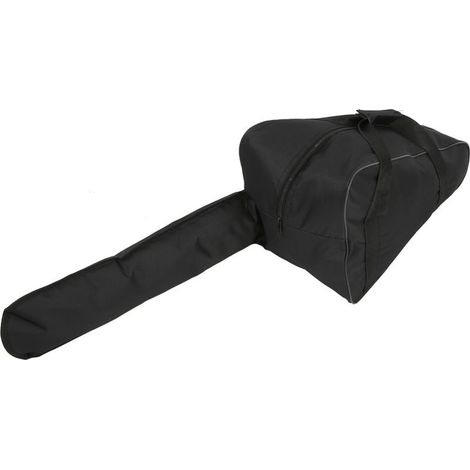 Sac de transport de tronçonneuse, robuste, imperméable, en tissu Oxford, Portable pour bûcheron (noir) (1/5)