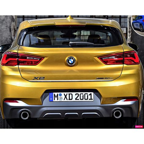 Embellecedor cromado para el portón trasero del BMW X2 F39 (2017 en adelante). (1/4)