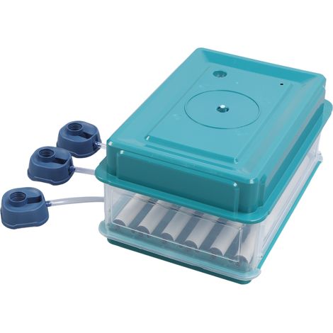 Incubateur à œufs avec contrôleur, lumière LED, retournement automatique, régulateur d'humidité, vert, prise UE 220 V, 24 œufs (1/5)